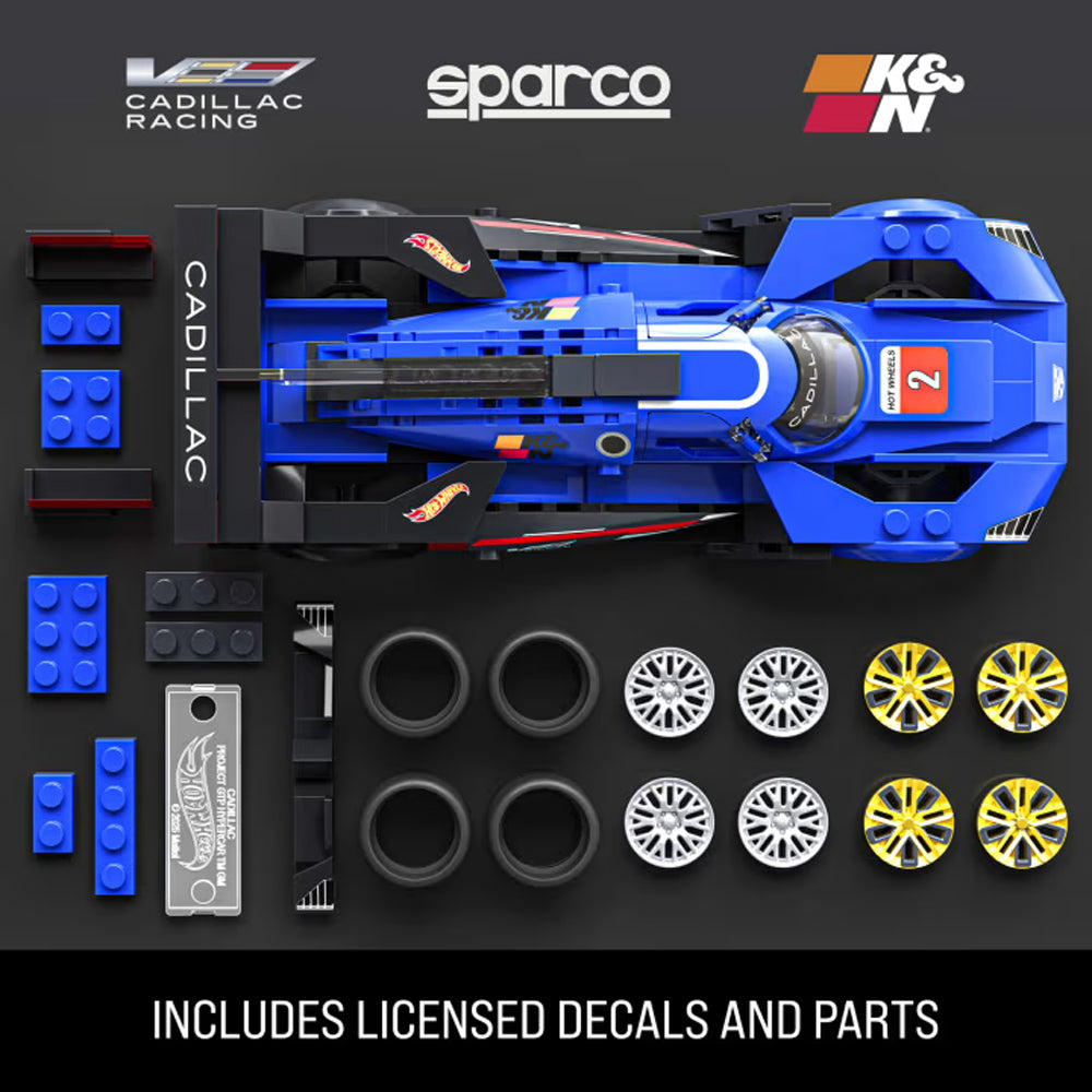 Mattel Brick Shop Hot Wheels Speed Cadillac Project GTP Hypercar 236pcs JFR89