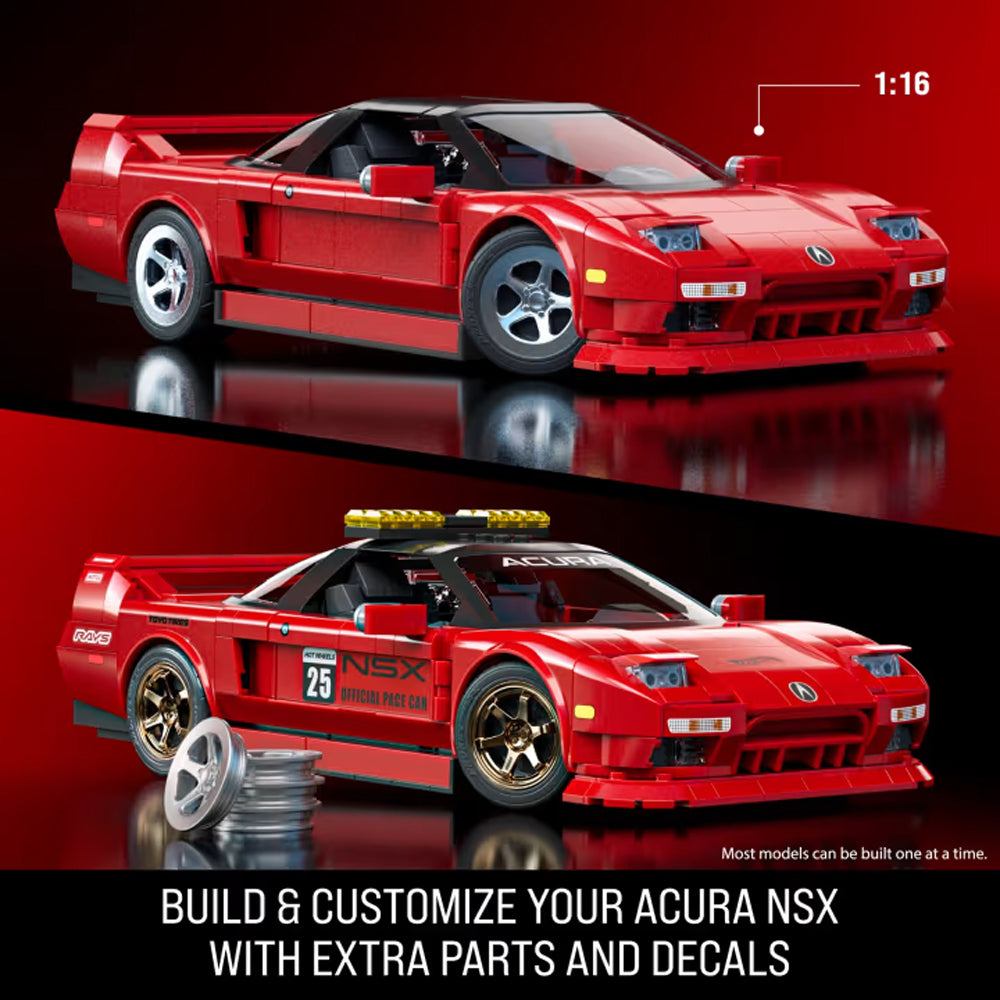 Mattel Brick Shop Hot Wheels Elite '90 Acura NSX 876pcs JFT17