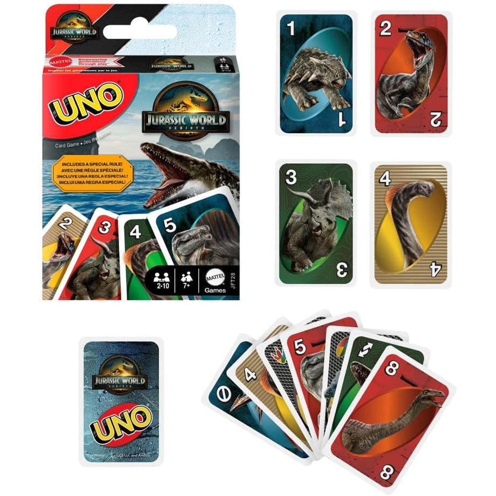 UNO Jurassic World: Rebirth Card Game Mattel