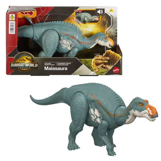 Jurassic World Rebirth: Maiasaura Wild Roar Dinosaur Toy JGC82