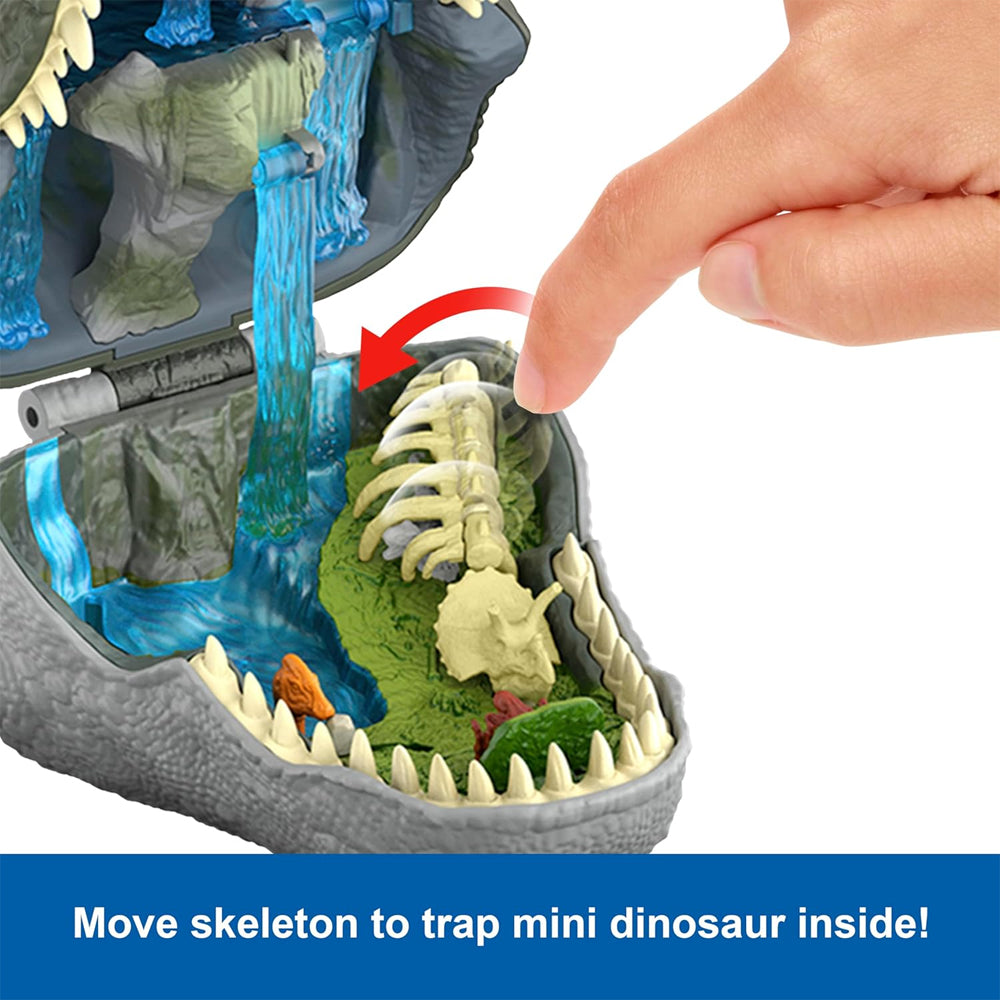 Jurassic World Rebirth: T.Rex Micro Adventures Compact Playset Mattel