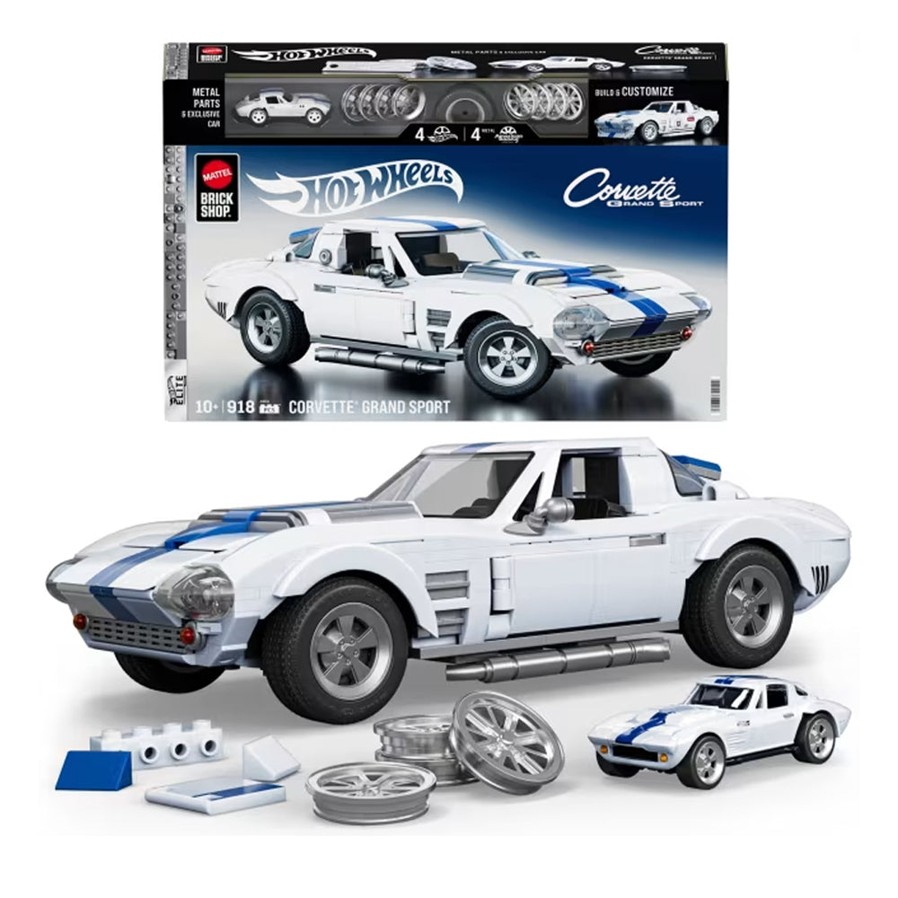 Mattel Brick Shop Hot Wheels Elite Corvette Grand Sport 918pcs JGR31