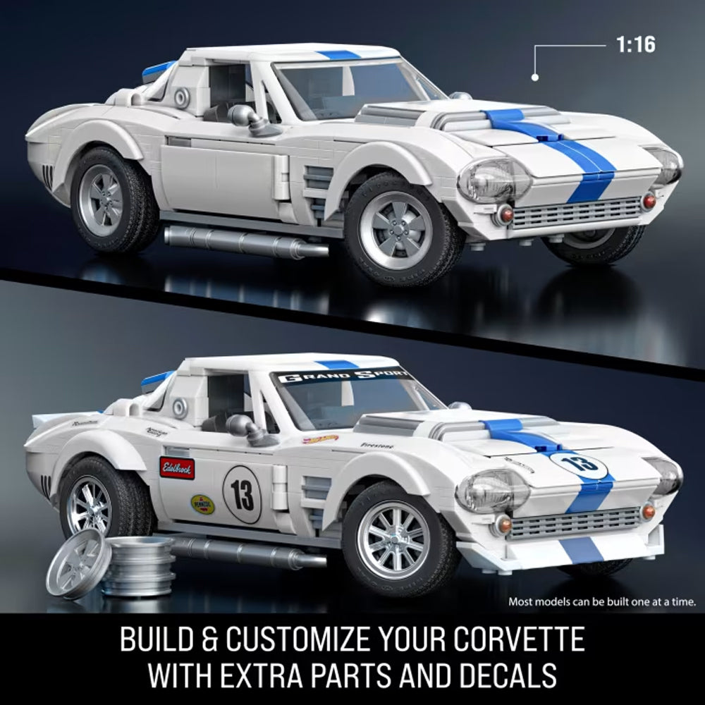 Mattel Brick Shop Hot Wheels Elite Corvette Grand Sport 918pcs JGR31