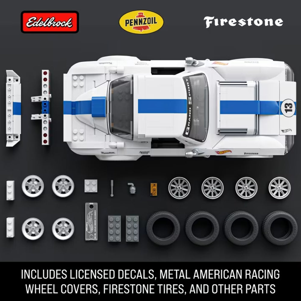 Mattel Brick Shop Hot Wheels Elite Corvette Grand Sport 918pcs JGR31