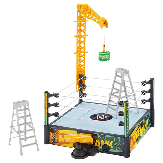 WWE Money in the Bank Cash-In Ring Playset for 6" Wrestling Figures Mattel JGR83