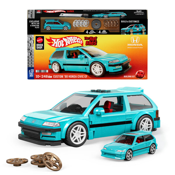 Mattel Brick Shop Hot Wheels Speed Custom '90 Honda Civic EF 248pcs JHF62