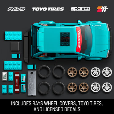 Mattel Brick Shop Hot Wheels Speed Custom '90 Honda Civic EF 248pcs JHF62