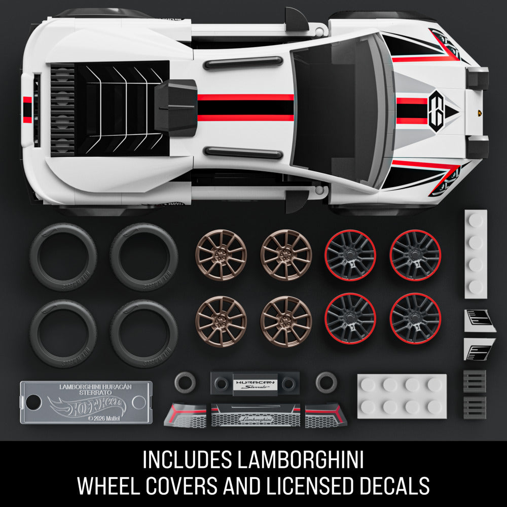 Mattel Brick Shop Hot Wheels Speed: Lamborghini Huracan Sterrato 268pcs JHG75