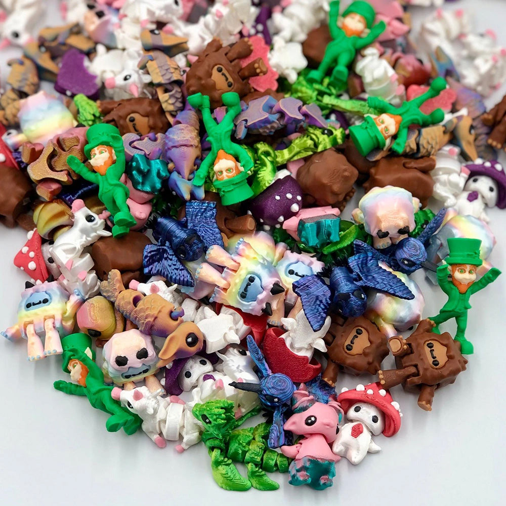 Jigglets - Cute 3D Printed Articulated Collectible Creatures!