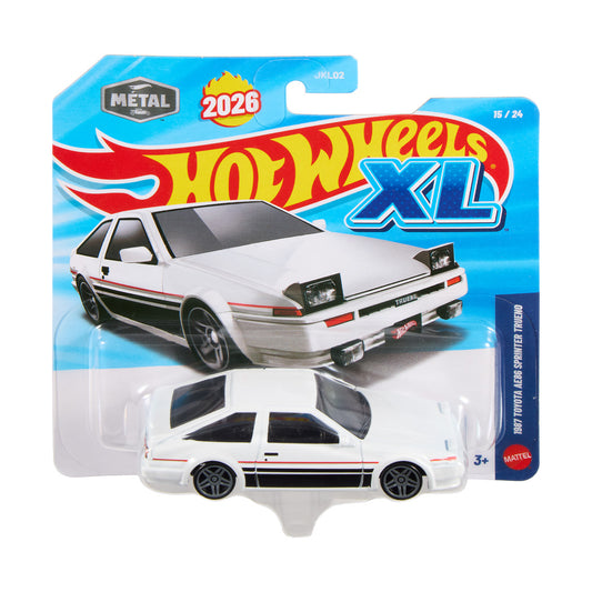 Hot Wheels XL 1987 Toyota AE86 Sprinter Trueno 1:43 Diecast Car JLJ42