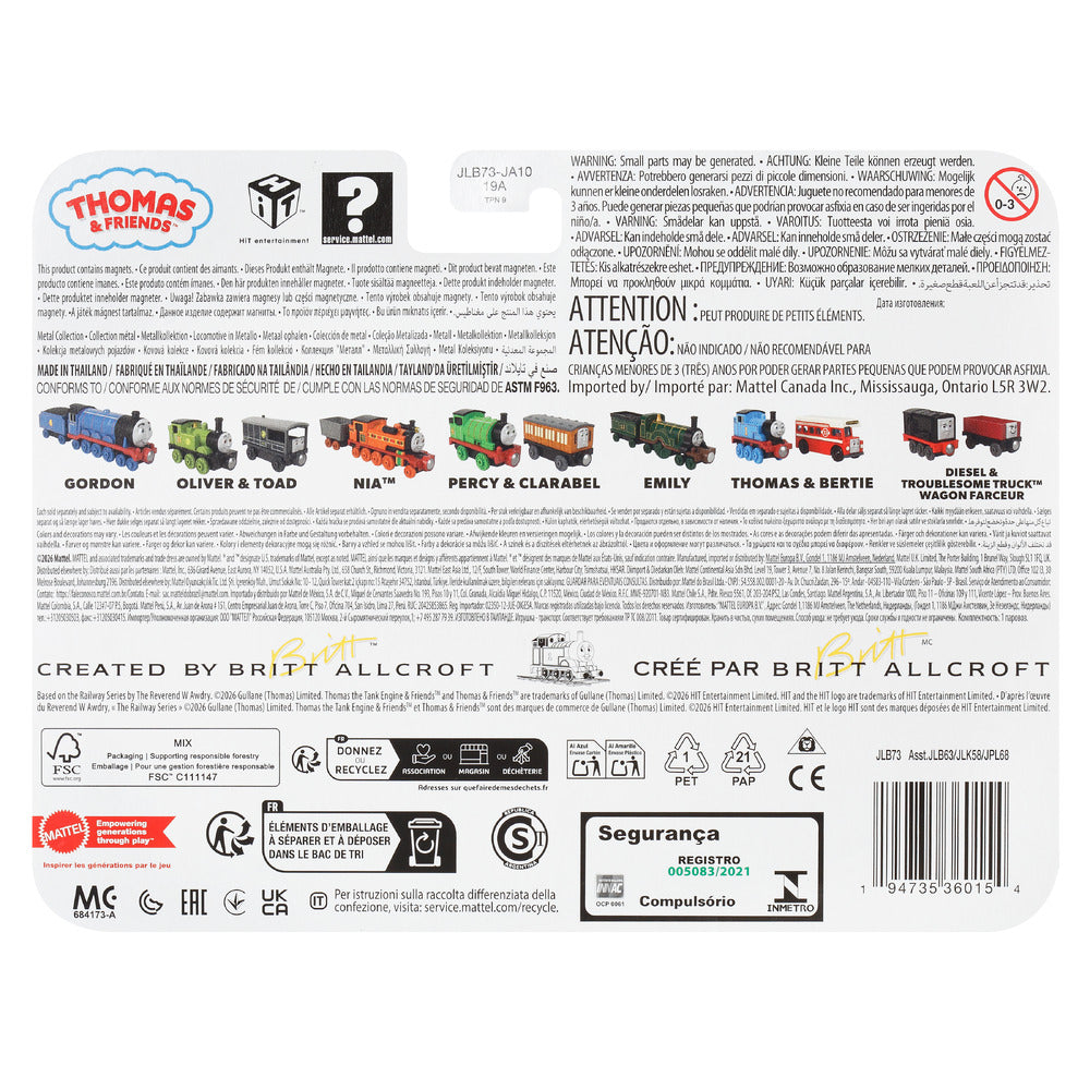 Thomas & Friends Deluxe Metal Engine: Emily Age 3+ Mattel JLB73