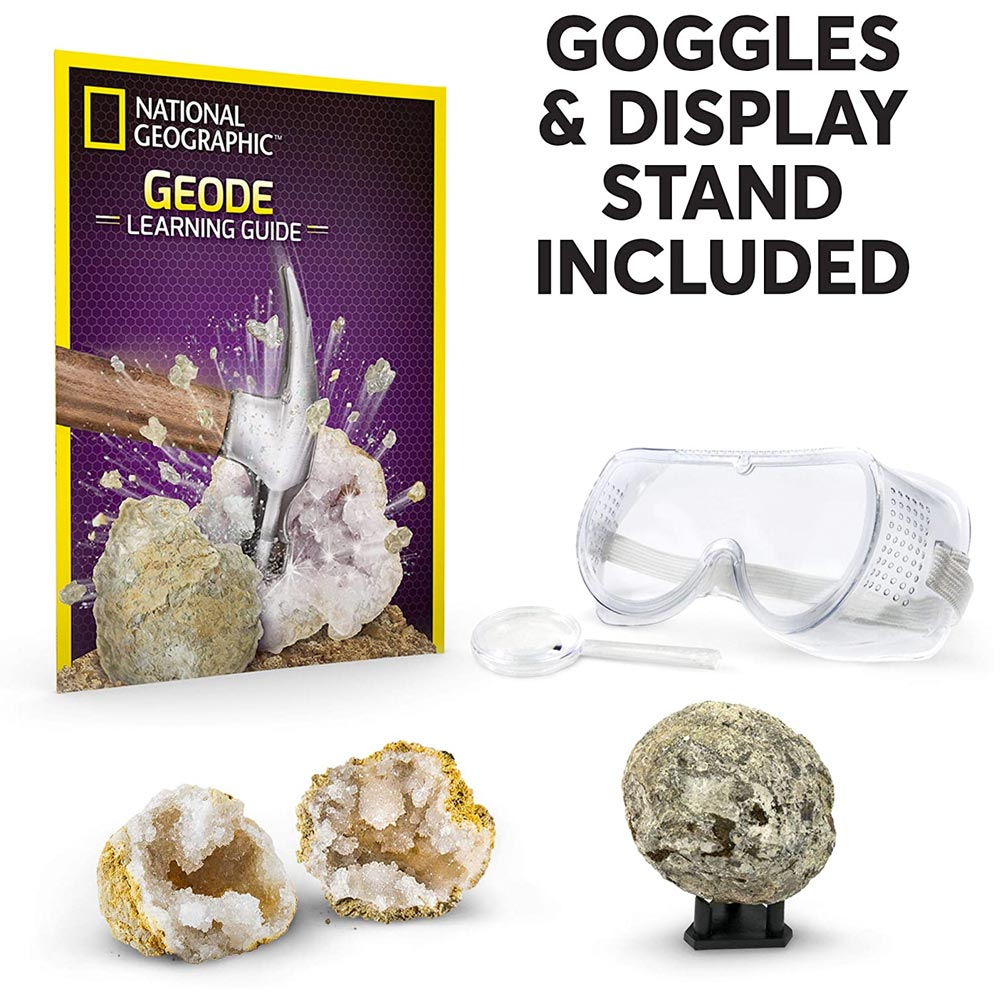 National Geographic Break Open Geodes Crystal Kit STEM Toy Age 8+