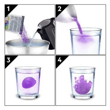 National Geographic JM00650 Purple Crystal Growing Kit STEM Toy Age 8+