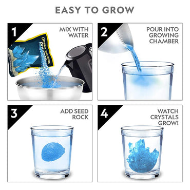 National Geographic JM00670 Blue Crystal Growing Kit STEM Toy Age 8+