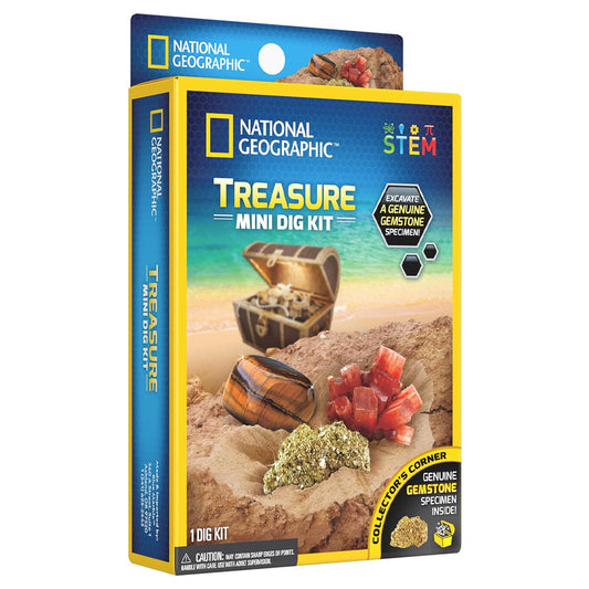 National Geographic Treasure Mini Dig Kit Age 8+ STEM Toy JM80556U