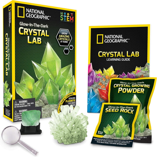National Geographic Crystal Grow - Green Glow-in-the-Dark