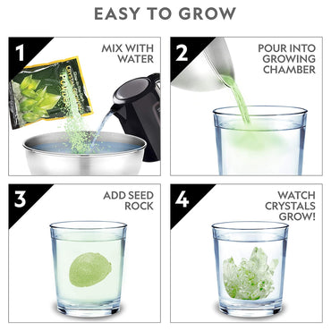 National Geographic Crystal Grow - Green Glow-in-the-Dark
