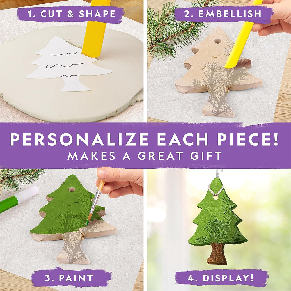 National Geographic Air-Dry Clay Ornaments Kit STEAM Toy