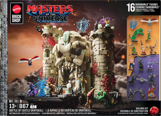 Mattel Brick Shop Master of the Universe Battle of Castle Grayskull 867pcs JMB32
