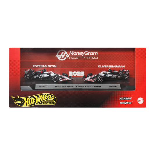 Hot Wheels Premium Formula 1 2-Pack: MoneyGram Haas F1 Team Age 14+ Mattel JMM97