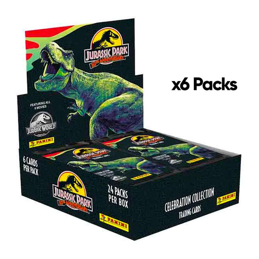 Jurassic Park 30th Anniversary Trading Card Collection - SIX Pack Panini