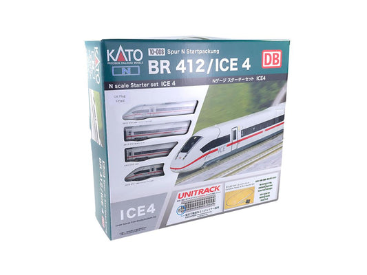 Kato DBAG BR412 ICE4 German Stripe Starter Set VI K10-008A N Gauge