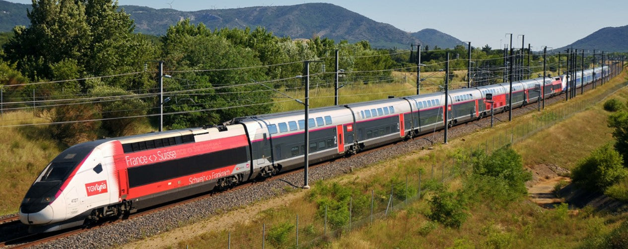 Kato TGV Lyria Euroduplex 10 Car Powered Set VI K10-1762 N Gauge