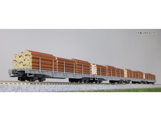 Kato RhB Rw Bogie Stake Wagon Set (4) w/Timber Load VI K10-1891 N Gauge