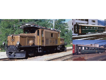 Kato RhB Ge6/6 I 415 Electric Passenger Train Pack IV K10-1987 N Gauge