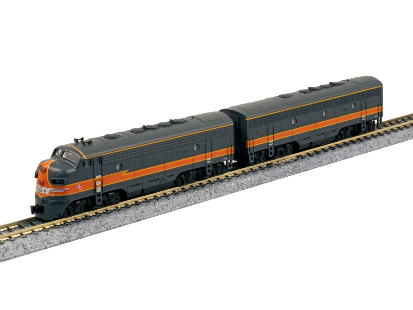 Kato 106-0429 EMD F7A/F7B Twin Set Milwaukee Road 88A/88B N Gauge