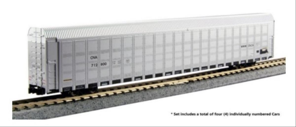 Kato Autorack Wagon Set (4) Canadian National 712846/849/853/952 K106-5509 N Gauge