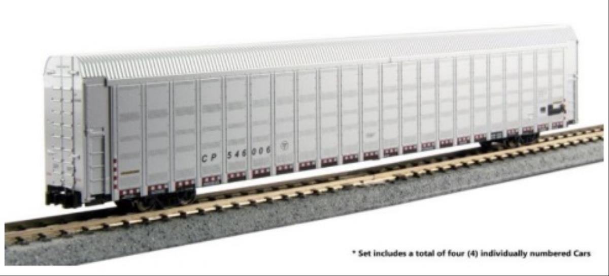 Kato Autorack Wagon Set (4) Canadian Pacific 546014/056/128/274 K106-5510 N Gauge