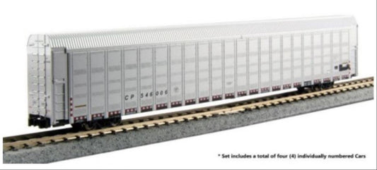 Kato Autorack Wagon Set (4) Canadian Pacific 546014/056/128/274 K106-5510 N Gauge