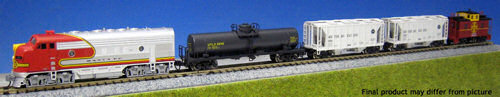 Kato 106-6271 AT&SF EMD F7 Freight Train Pack N Gauge