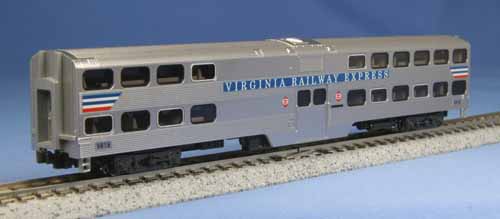 Kato 156-0946 Gallery Bi-Level Coach Virginia Railways Express V818 N Gauge