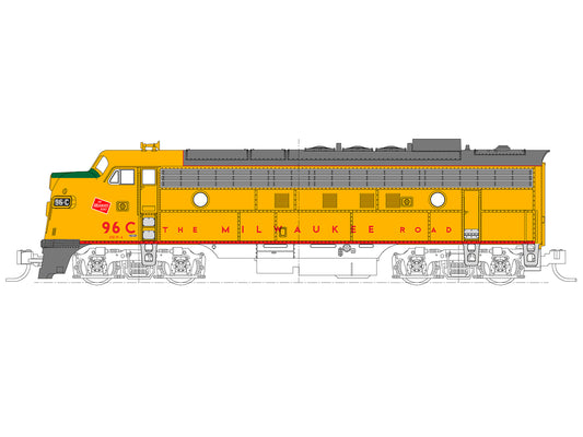 Kato FP7 EMD 96C Milwaukee Road Post-1955 Scheme (DCC-Sound) K176-2303-S N Gauge