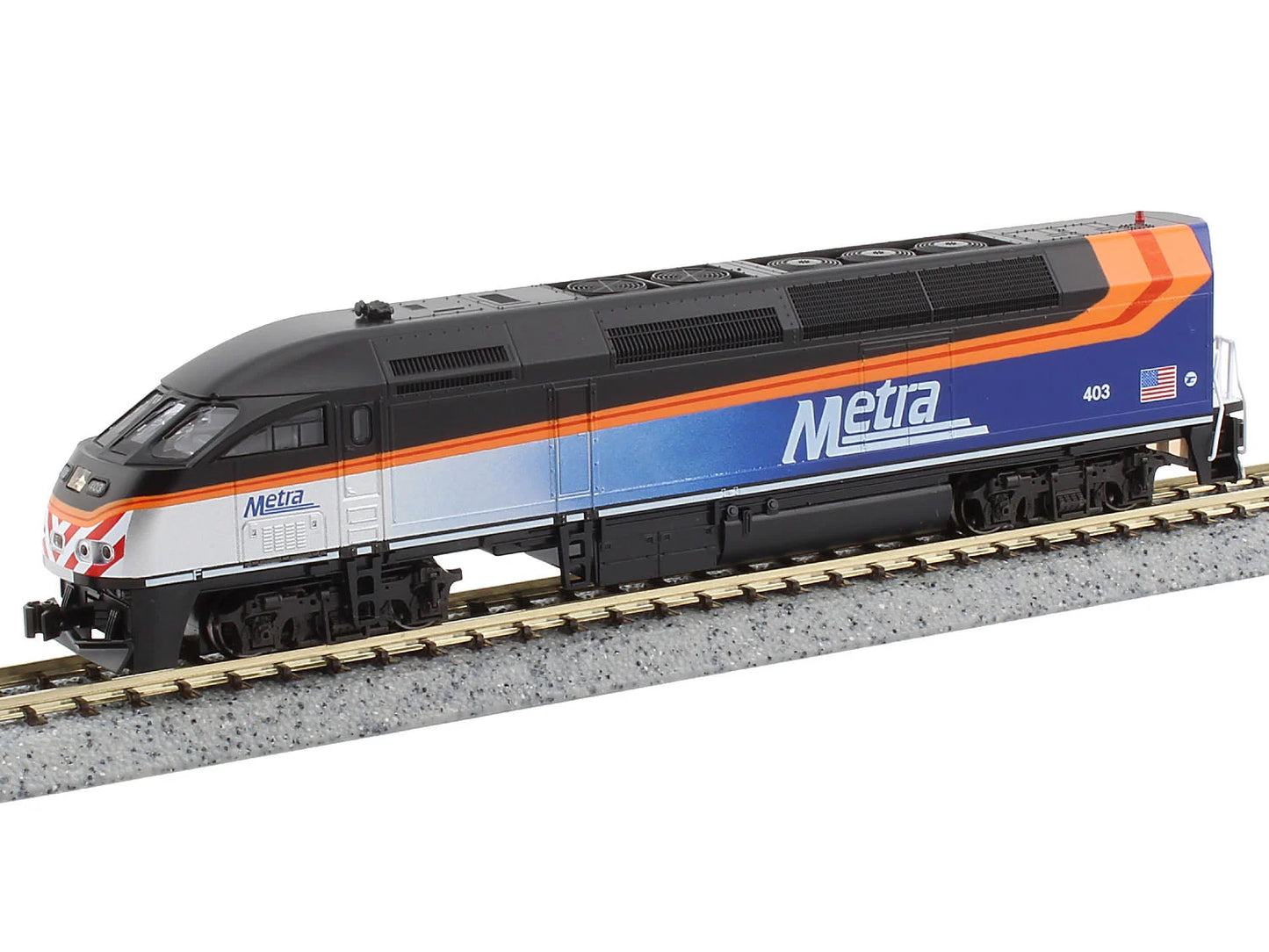 Kato MP36PH Chicago Metra 403 (DCC-Sound) K176-6123-S N Gauge