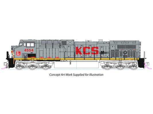 Kato EMD AC4400CW KCS de Mexico 4554 K176-7045 N Gauge