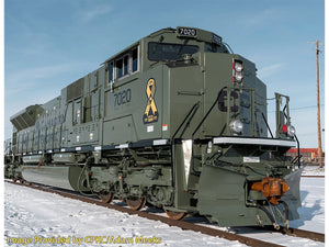 Kato SD70ACU Diesel CP Military Heritage 7020 Green K176-8541 N Gauge