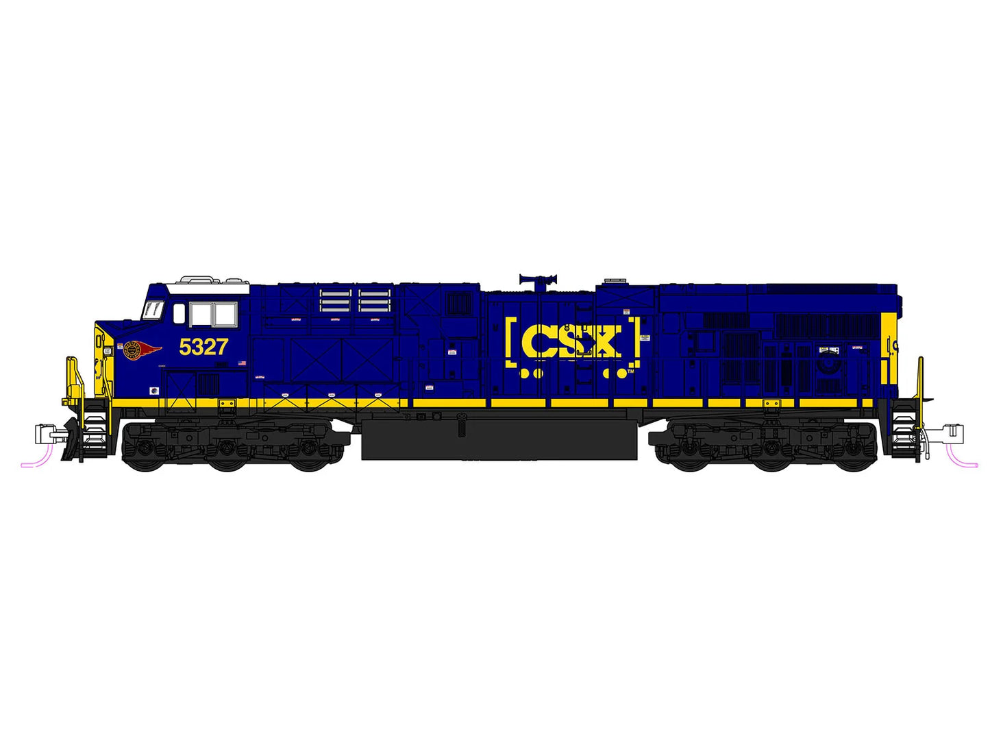 Kato ES44AC Loco CSX 5327 Western Maryland (DCC-Fitted) K176-8962-DCC N Gauge