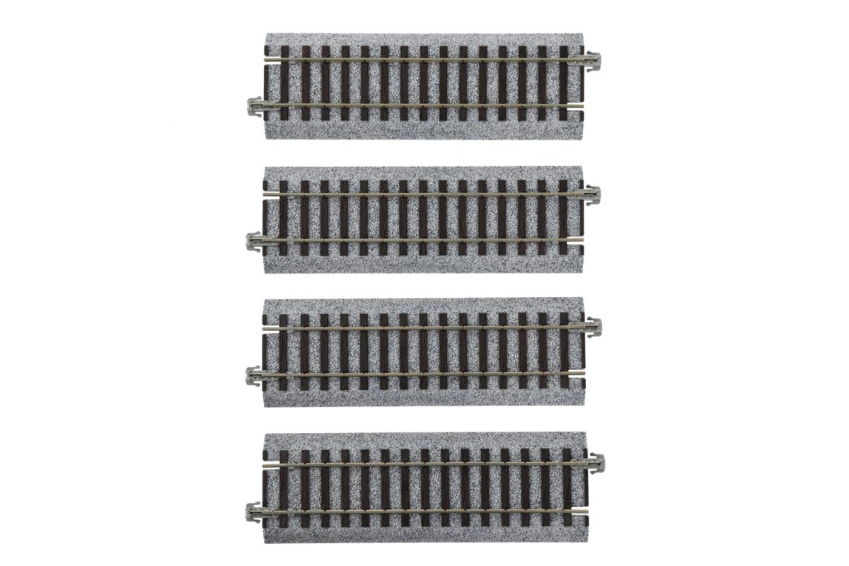 Kato Unitrack (S123) Straight Track 123mm 4pcs HO Gauge 2-140