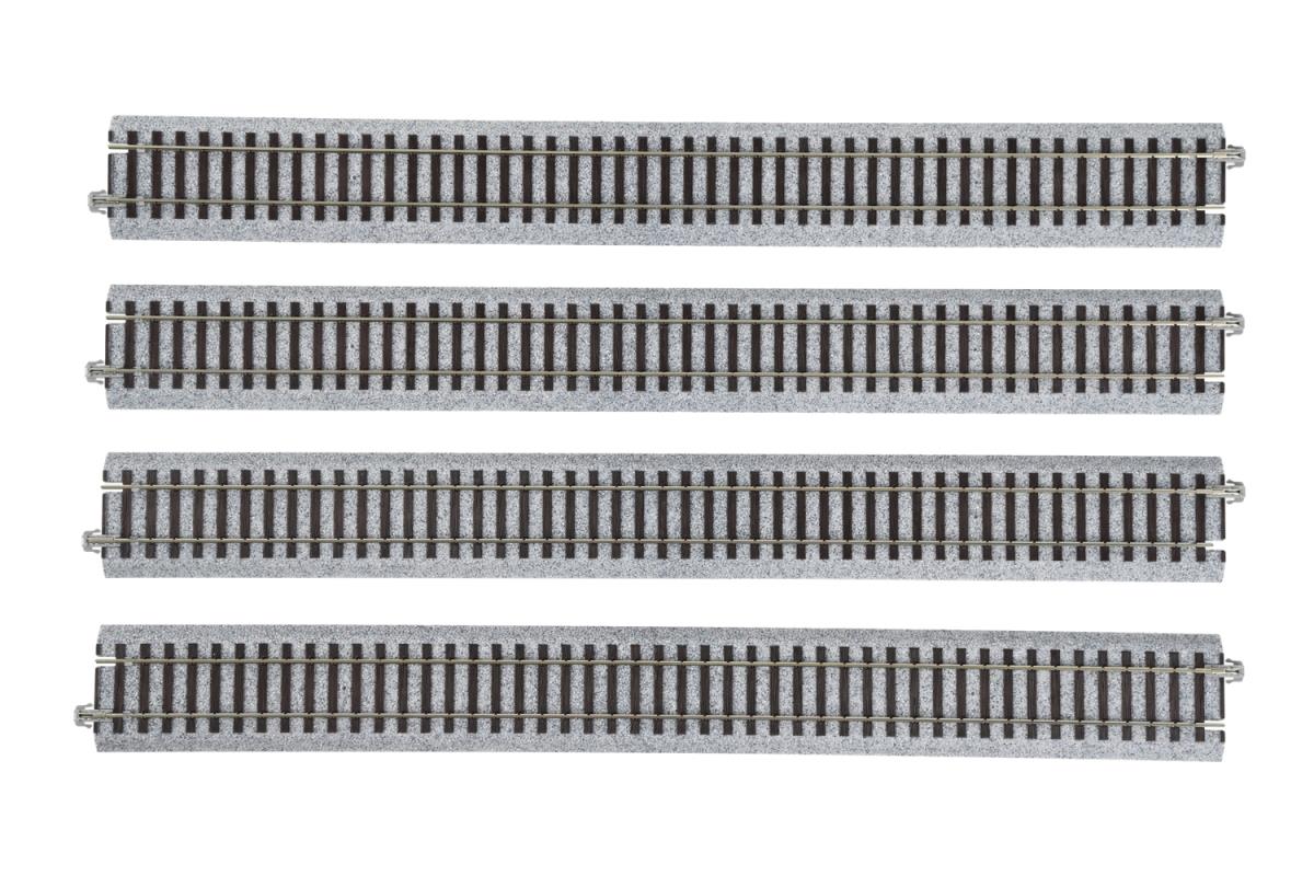 Kato Unitrack (S369) Straight Track 369mm 4pcs HO Gauge 2-180