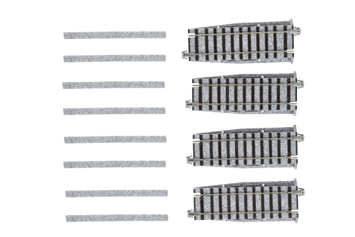 Kato Unitrack (S97) Adjustable Straight Track 97mm 4pcs K2-192 HO Gauge