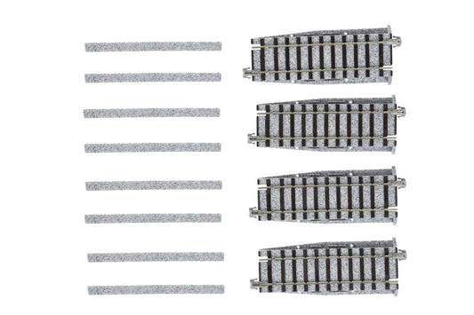 Kato Unitrack (S97) Adjustable Straight Track 97mm 4pcs K2-192 HO Gauge