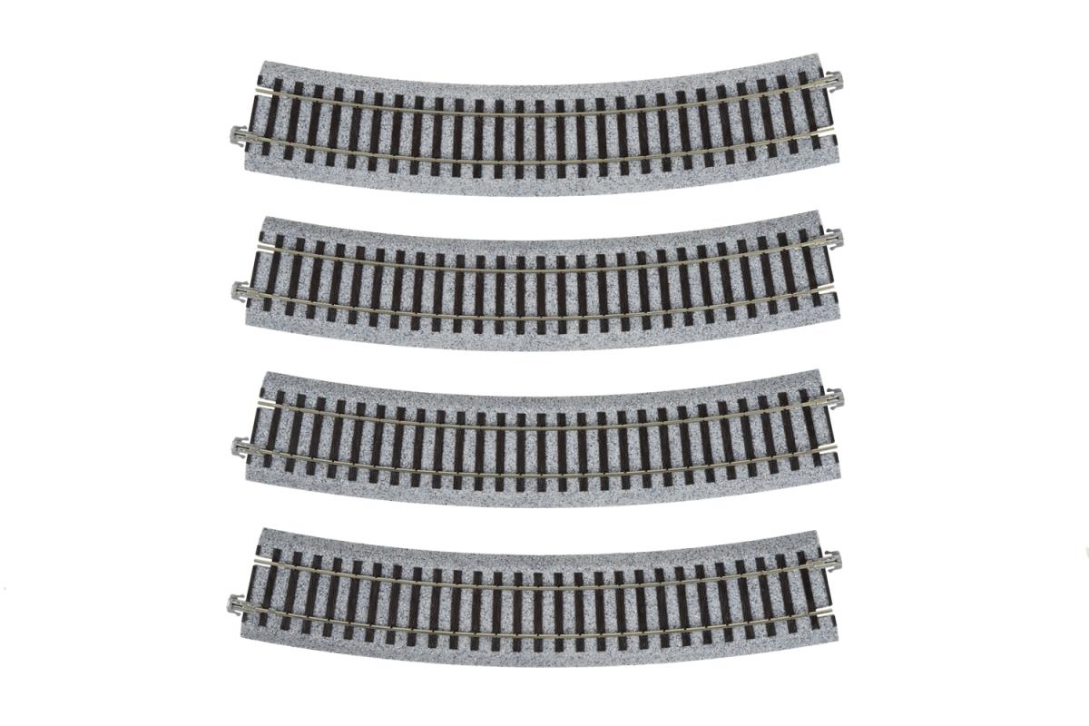Kato Unitrack (R550-22.5) Curved Track 22.5 Degree 4pcs HO Gauge 2-210