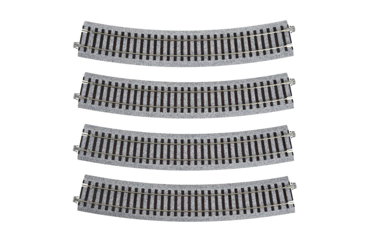 Kato Unitrack (R610-22.5) Curved Track 22.5 Degree 4pcs HO Gauge 2-220