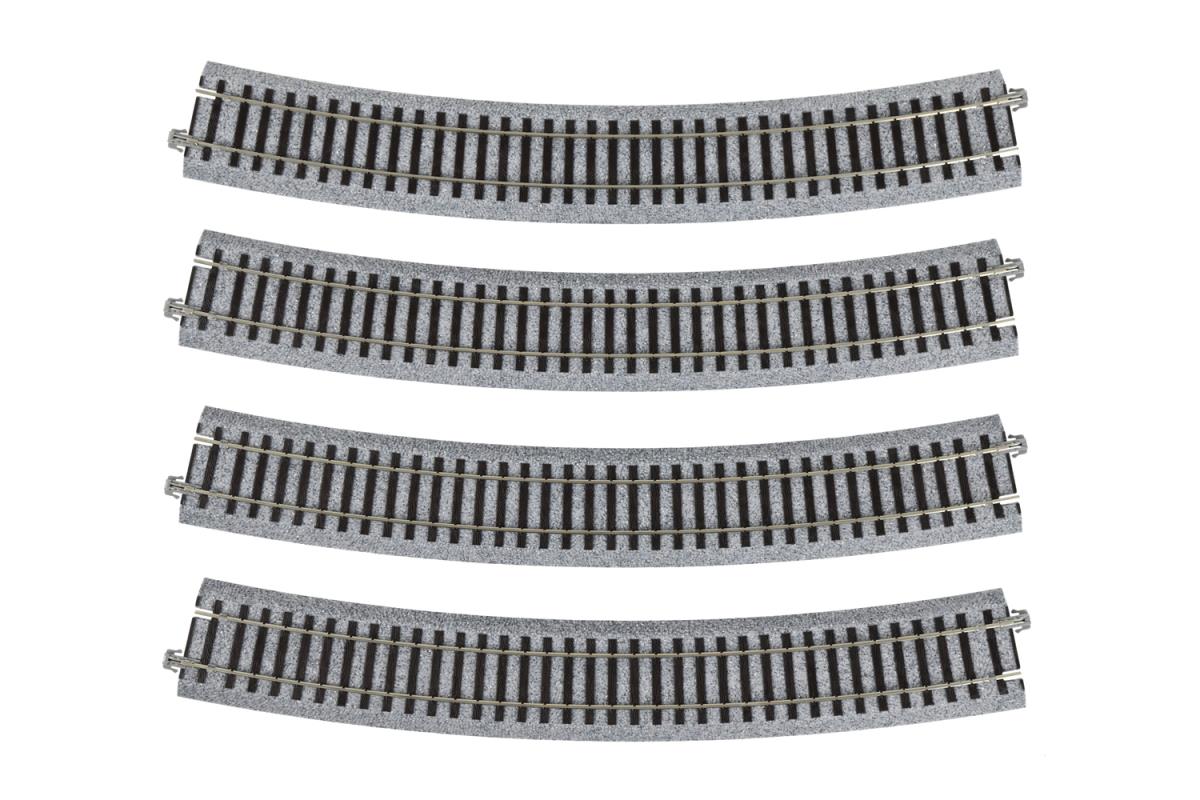Kato Unitrack (R730-22.5) Curved Track 22.5 Degree 4pcs HO Gauge 2-240
