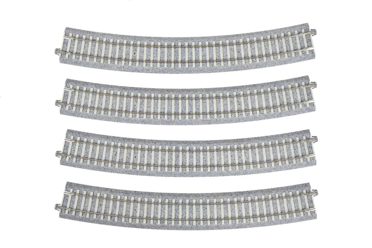 Kato Unitrack (R730-22.5PC) CS Curved Track 22.5 Degree 4pcs HO Gauge 2-241