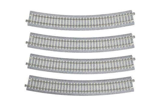 Kato Unitrack (R730-PCAL/R730-PCAR) CS Curved Track 2pcs HO Gauge 2-242