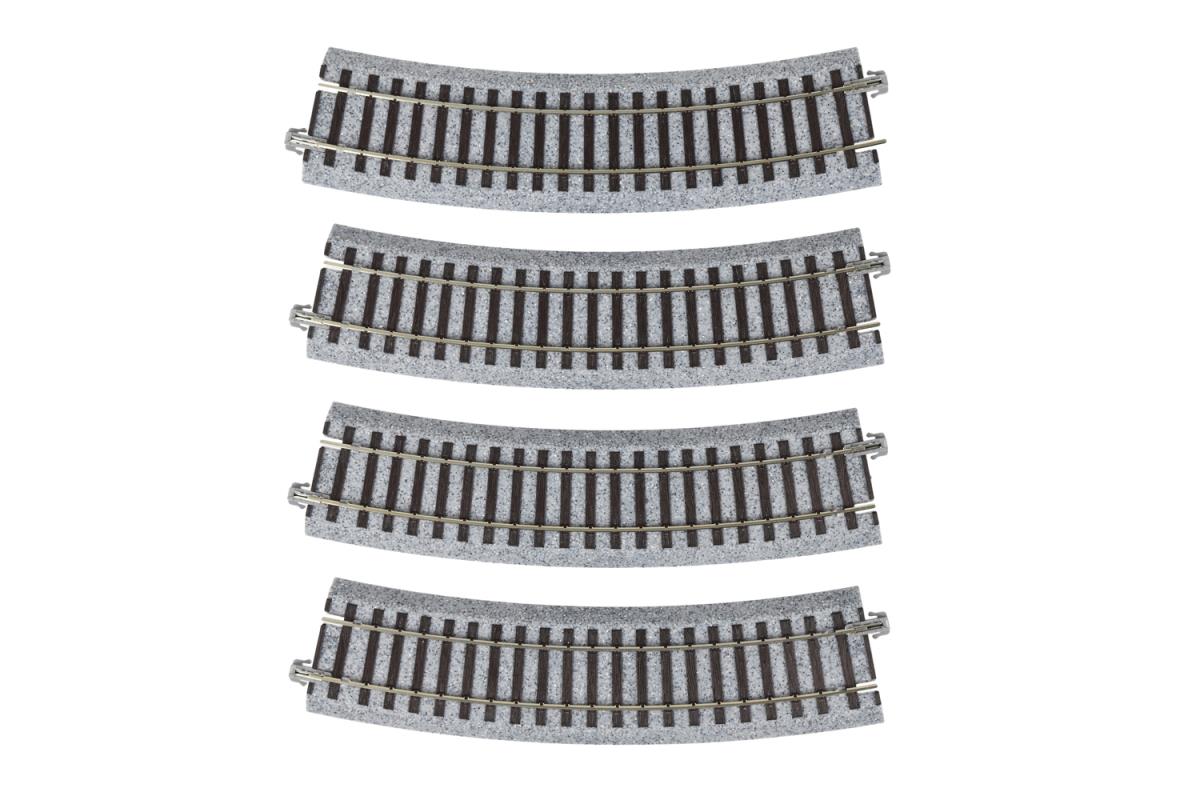 Kato Unitrack (R430-22.5) Curved Track 22.5 Degree 4pcs HO Gauge 2-260